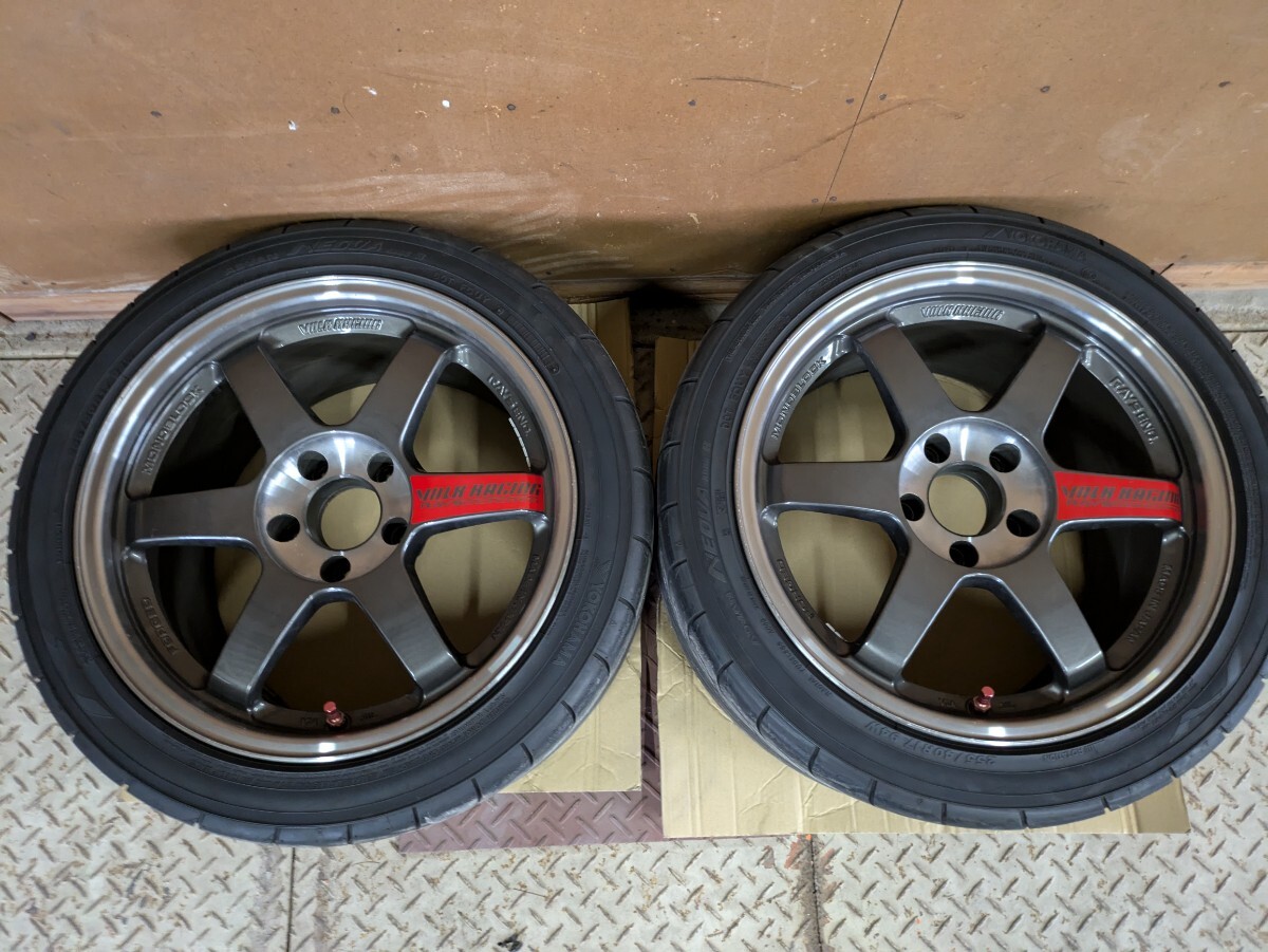 廃盤 美品 RAYS TE37SL 9.5J +35 R17 114.3 5h volk racing ホイール CE28 希少ホイール GT-R ホイール advan neova AD08R TE37V 拍卖