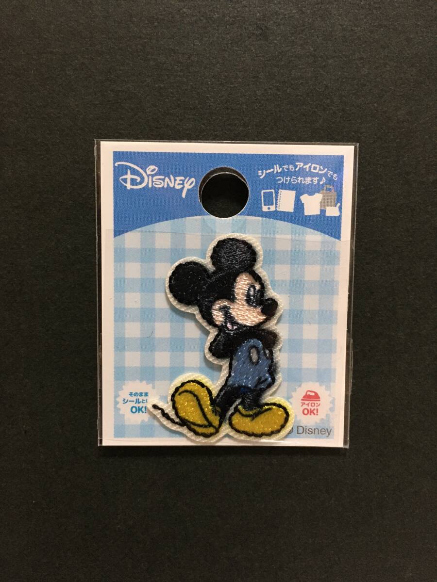 Disney/ディズニー ミニワッペン☆彡 ミッキー☆ 2WAY 刺繍 シール アップリケ 新品未開封品 ミノダ MICKEY MOUSE拍卖