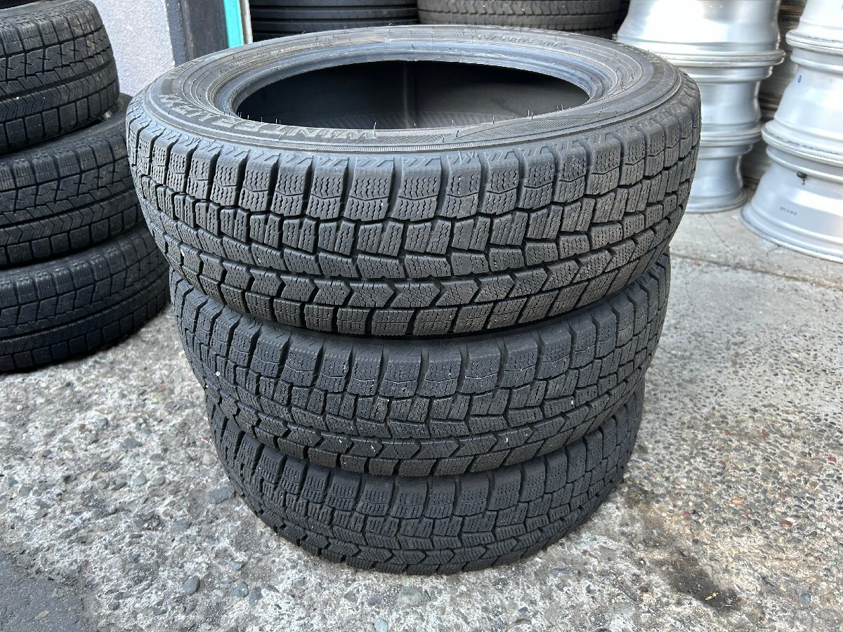 165/65R15 DUNLOP WINTERMAXX WM02 2021年製 バリ山 スタッドレスタイヤ 3本セット K50拍卖