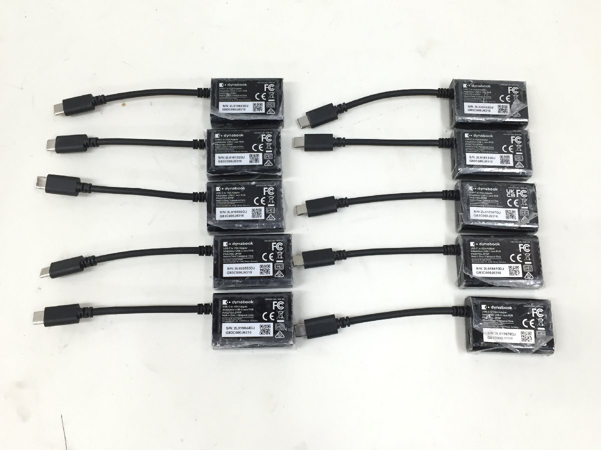 Dynabook USB-C VGA ポート拡張アダプター PA5270U-2PRP 10個まとめセット 中古品(管:2F-M)拍卖