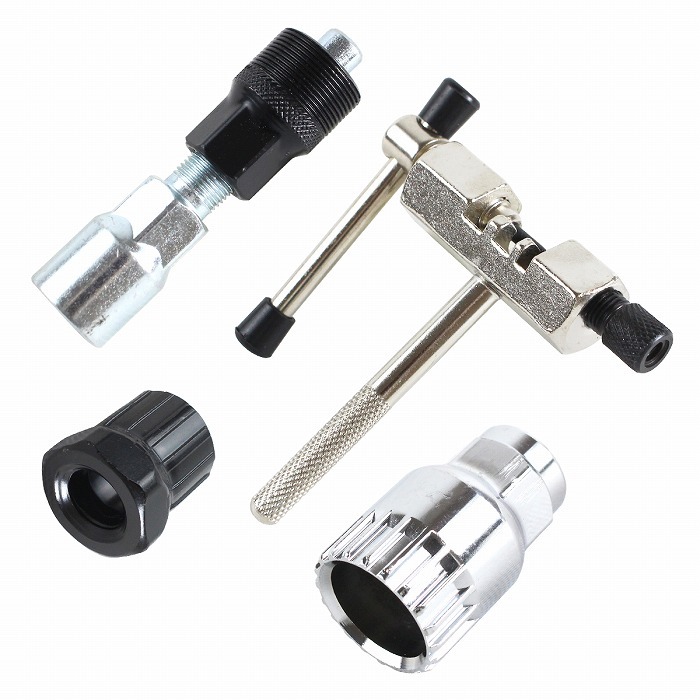 【送料無料】4点セット コッタレスクランク 抜き 工具 カートリッジBB ボス抜き チェーンカッター 自転車 マウンテンバイク 整備 ツール拍卖