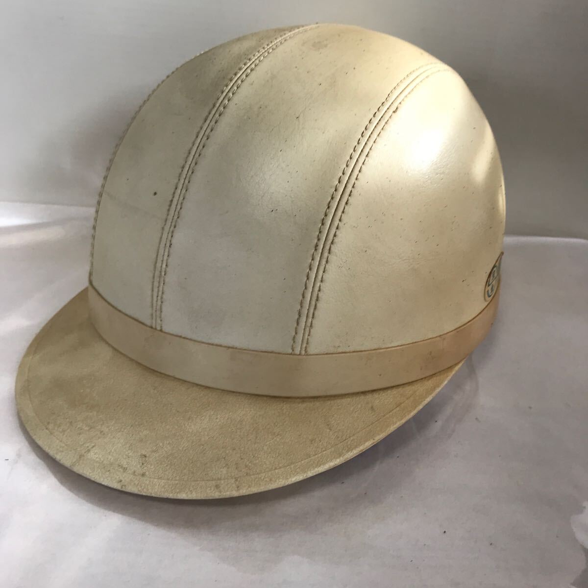 当時物 YAMAHA ヤマハ純正ヘルメット 半帽 白 パッソル パッソーラ AS-500S 旧車 Mサイズ 57-59cm 昭和レトロ【KM14-100907】拍卖