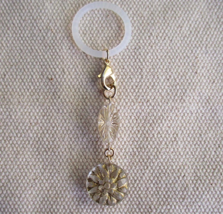 ★ アンブレラマーカー ナツメフラワー チャーム ビーズ キーホルダー 傘 クリア 雑貨 ミニチュア シリコンリング めじるしアクセサリー拍卖