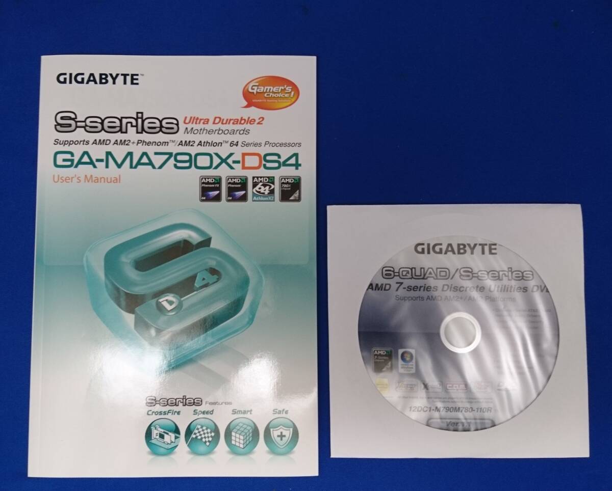 「GIGABYTE MA790X-DS4」用ドライバディスク、取扱説明書(ユーザーズマニュアル)拍卖