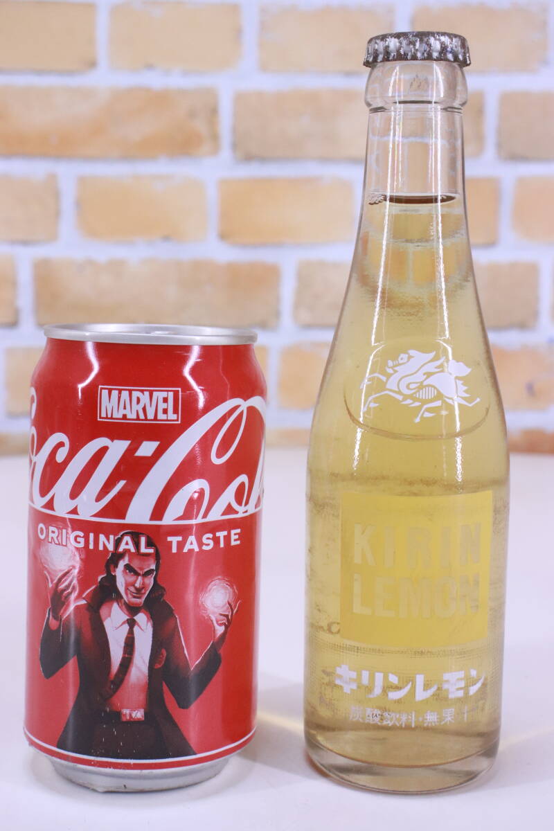 レトロ! キリンレモン 未開栓 長期保管品 KIRIN LEMON 昭和レトロ 変色傷み有■(F9963)拍卖