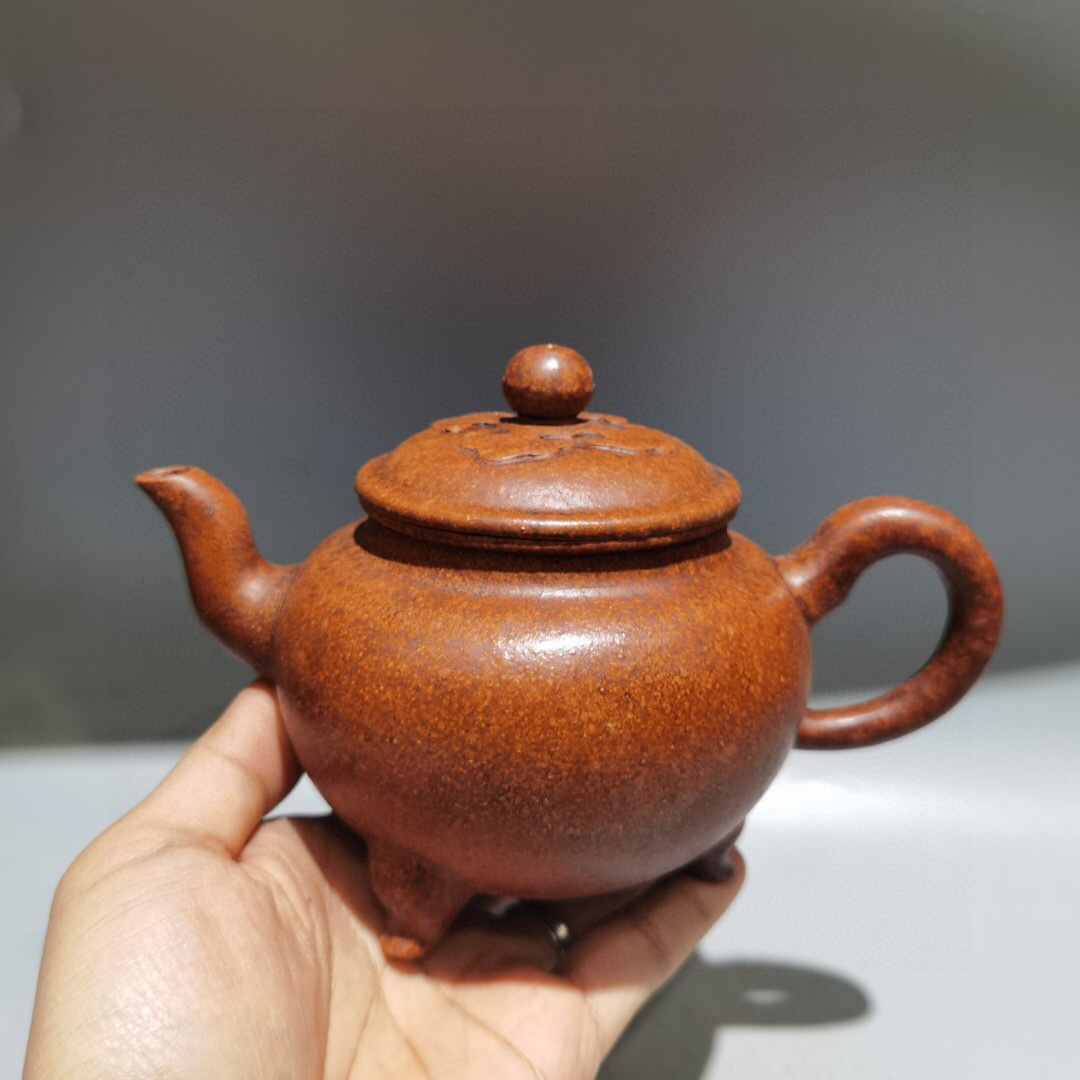 『顧景舟・紫砂壷・大彬如意壷・柴燒龍骨金砂泥・茶具・茶道品』極細工 置物古賞物 中国古玩 中国古美術拍卖