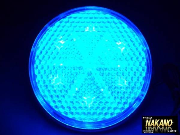トラック用 LED 反射板 リフレクターNEO 24V 丸型 クリア/ブルー サイド ステップ 拍卖