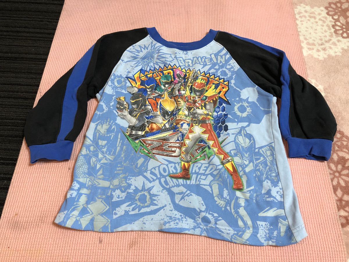光るパジャマ キョウリュウジャー 上のみ 120くらい キッズ ジュニア 男の子 戦隊モノ 長袖拍卖