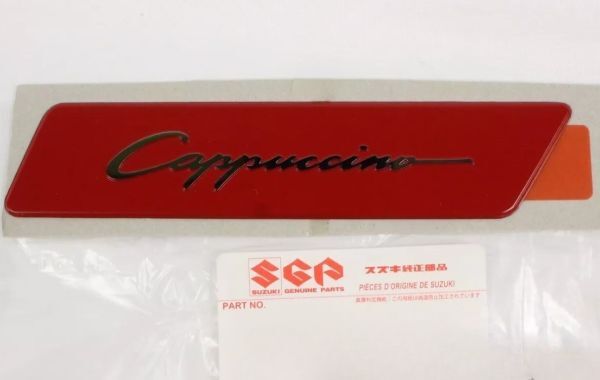 新品 純正品 SUZUKI スズキ クォーターエンブレム リヤ 助手席側 カプチーノ EA11R E-EA21R拍卖