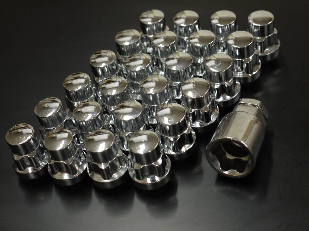 ホイールロックナットセット M12-P1.50 12-1.5 袋タイプ 24個 トヨタ ホンダ マツダ ダイハツ アウトレット特価 (#030181-6S) 拍卖