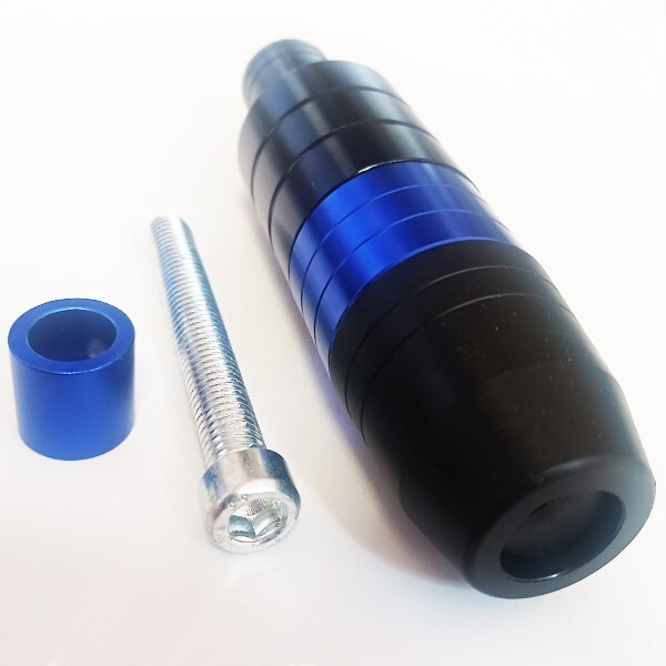 GSX400 インパルス バンディット250V バンディット400V 汎用 マフラーサイレンサー マフラーガード マフラースライダー エンジンガード 青拍卖