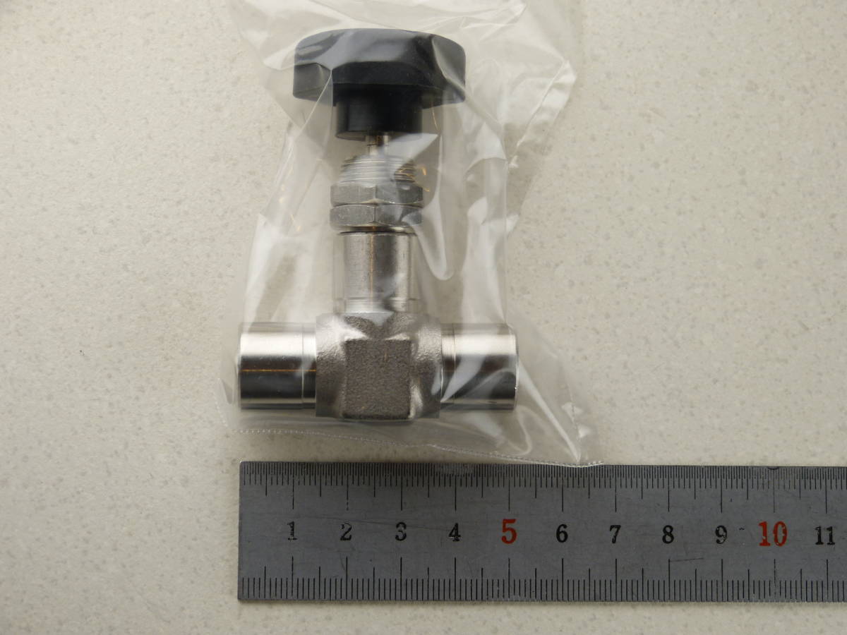 ★☆パネル型ニードルバルブ メスISO1/4インチ 1個 未使用品☆★拍卖