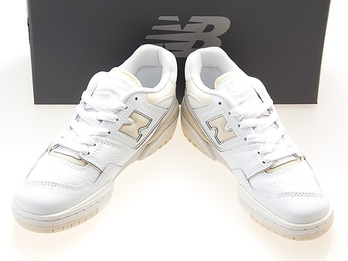 新品/NEW BALANCE/ニューバランス/BBW550BK/レディースサイズ/WHITE/IVORY/ホワイト/アイボリー/ワイズB/22.5cm拍卖