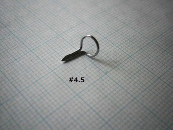 ★パシフィック・ベイ製/フライロッド用ワンフット・ガイド #4.5 クローム拍卖