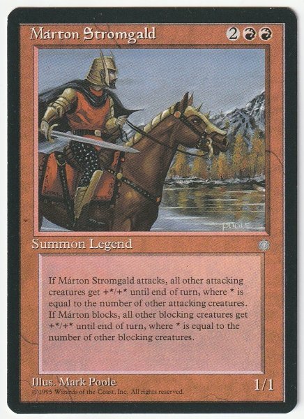 ICE Marton Stromgald 英語1枚拍卖