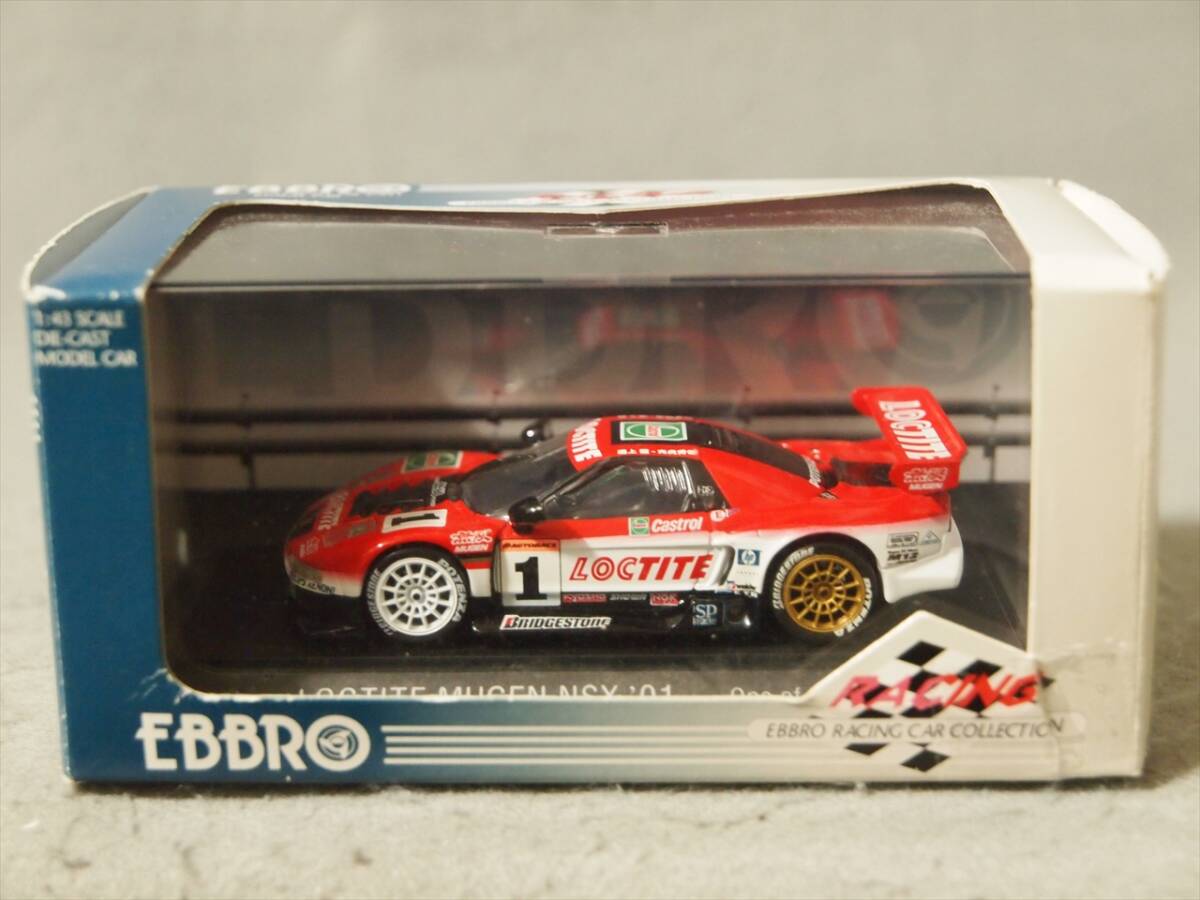 ロックタイト 無限 NSX 2001年JGTC 年間3位 #1 道上龍/光貞秀俊 EBBRO 1/43 201拍卖