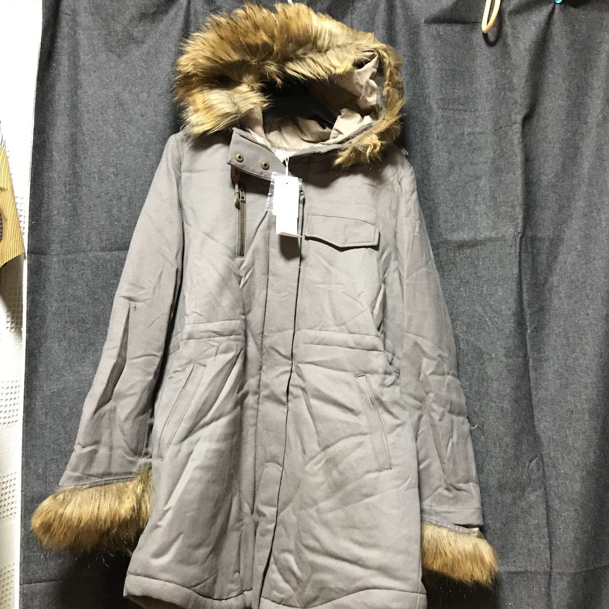 新品人気完売品 LagunaMoon ラグナムーン モッズコート カーキ M 定価29899円拍卖