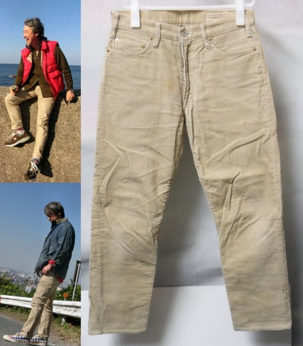 Boncoura ボンクラ コールテン パンツ 28 サンド コーデュロイ拍卖