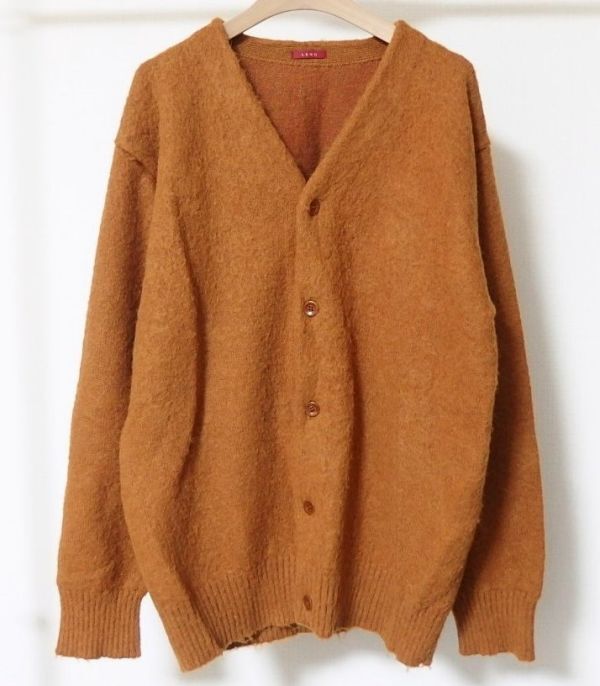 LENO リノ H2102-K003 BRUSHED CARDIGAN アルパカ60ウール40 カーディガン 2拍卖