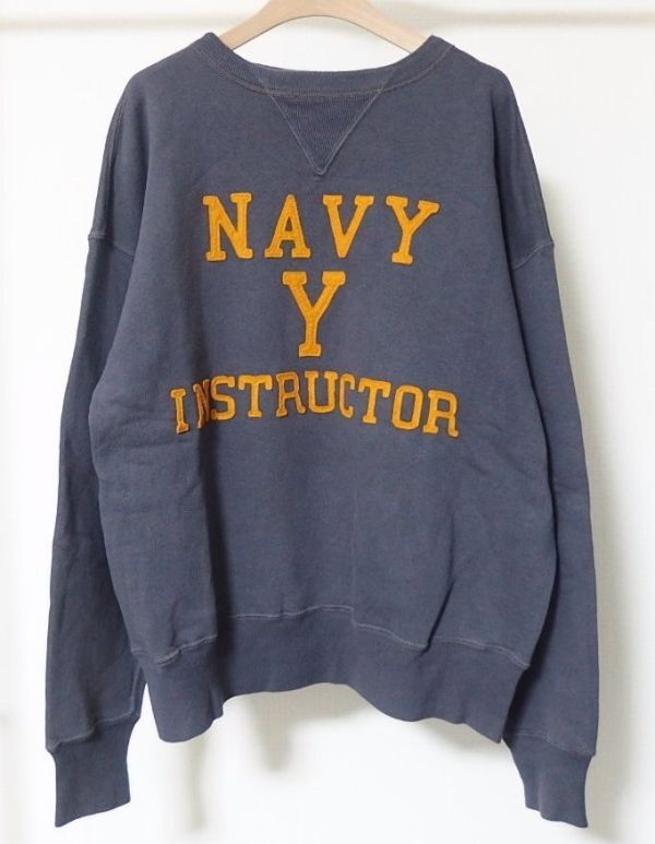 WAREHOUSE ウエアハウス 直営店限定 NAVY Y INSTRUCTOR ワッペン スウェット 44拍卖