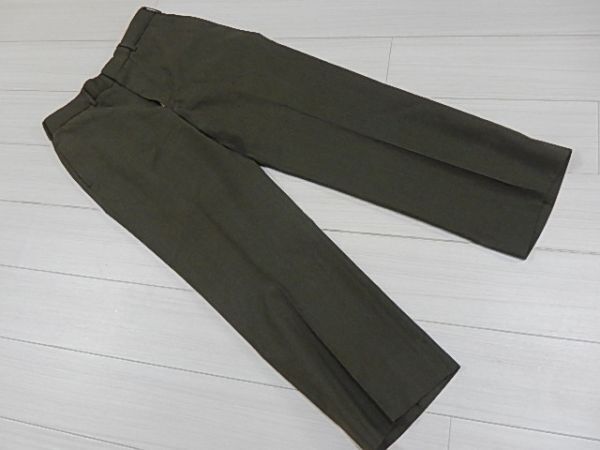 H31 未使用!サイズ33L ◆Trousers Mens Poly/Wool Serge Army Green ◆米軍◆コスプレ!拍卖