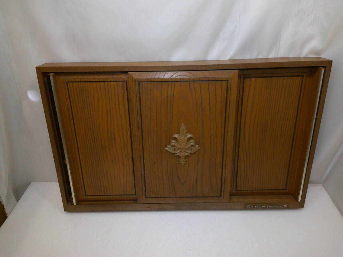 昭和レトロ 家具調 エアコン カバー HITACHI RA-2202D 前面パネルのみ 珍品 アンティーク 什器 白くまくん ラスト1個拍卖