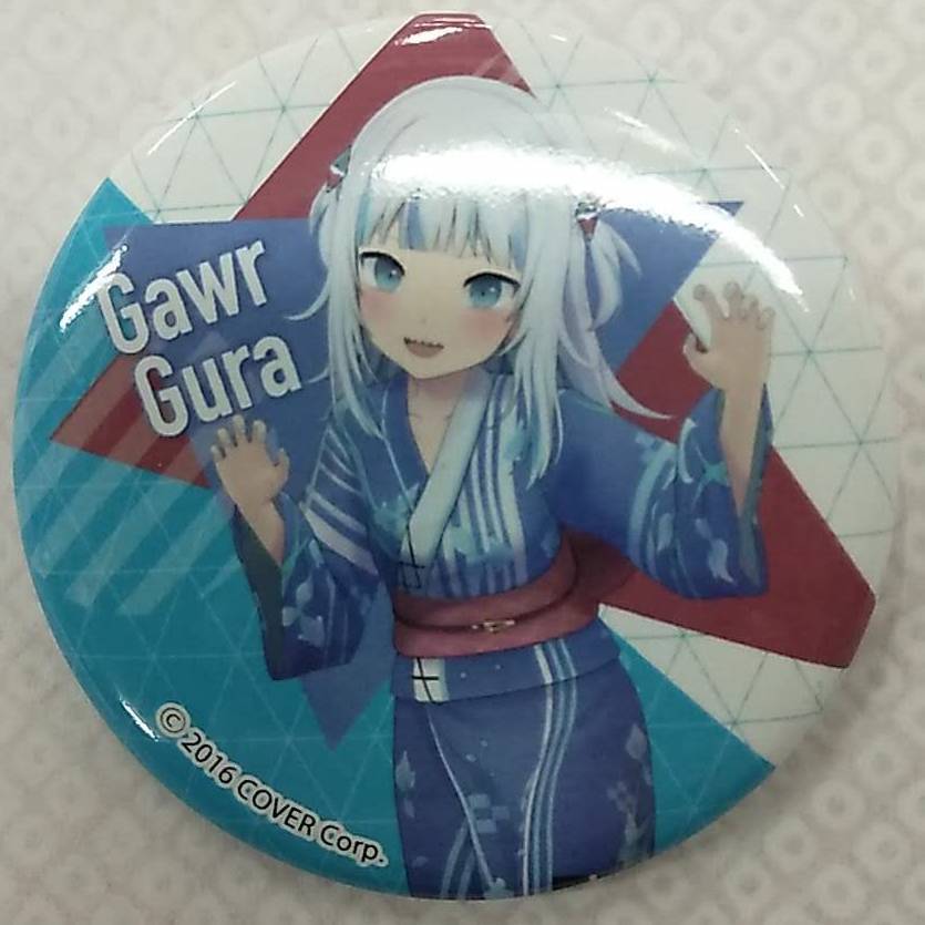 【在庫あり】ホロライブ・サマー2023 in OIOI 缶バッジ 浴衣 通常Ver. がうる・ぐら【hololive Summer Button Badge Gawr Gura english EN拍卖