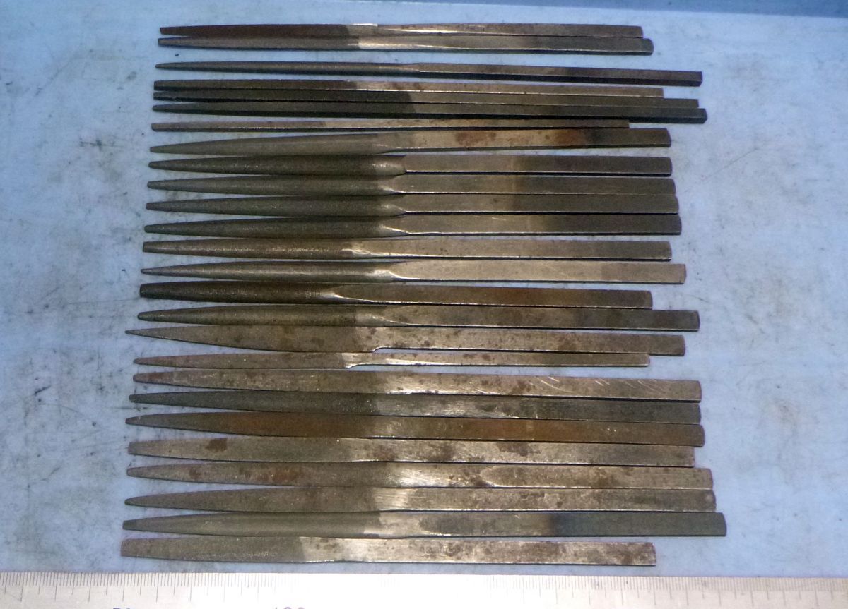 K892 鉄工ヤスリ 形状色々 200迄 26本セット 加工品有り 中古拍卖