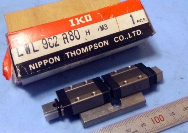 J054 軸受け ベアリング リニアガイド リニアウェイ IKO LWL9C2R80H/M3 置古し未使用品!拍卖