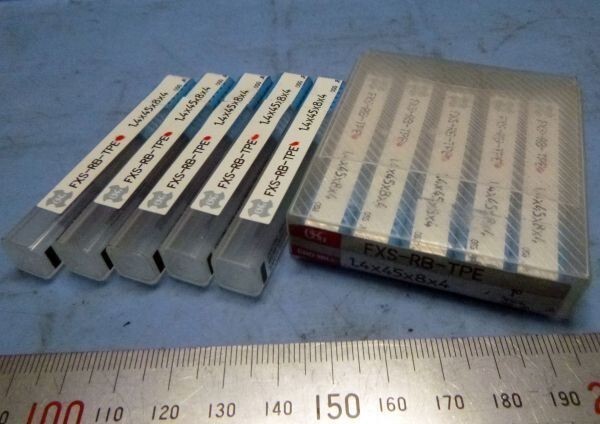 E271 リブ溝用 テーパエンド形 エンドミル OSG FXS-RB-TPE 1.4mm×1° 10本セット 中古拍卖