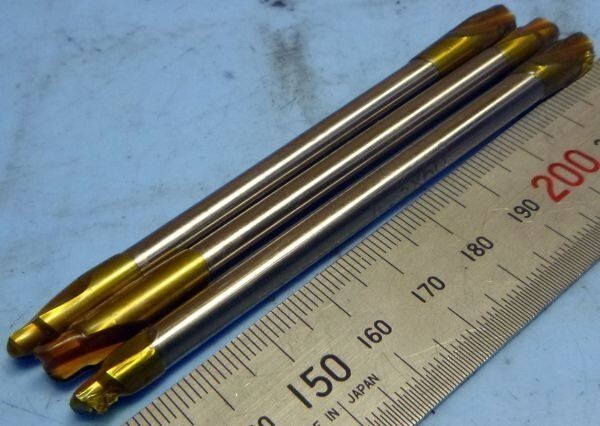 E664 段付ドリル 両頭 4.3×60°/ 4.8×60° 3本セット 置古し未使用品!拍卖