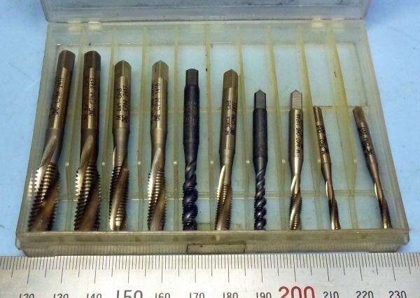 E844 タップ M3~M8 高硬度材用 SUS スパイラル 10本セット 中古拍卖