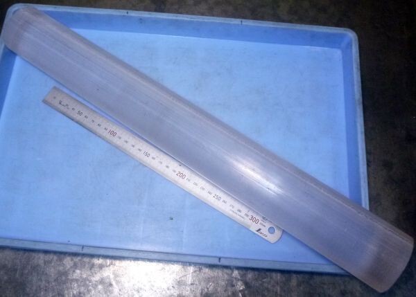 ET111 樹脂材料 端材 丸材 丸棒 PC ポリカーボネイト 丸62.5×506拍卖