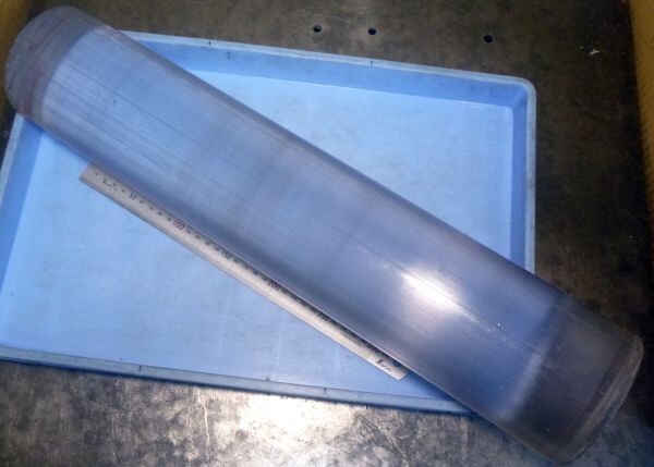 ET113 樹脂材料 端材 丸材 丸棒 PC ポリカーボネイト 丸104.3×505拍卖