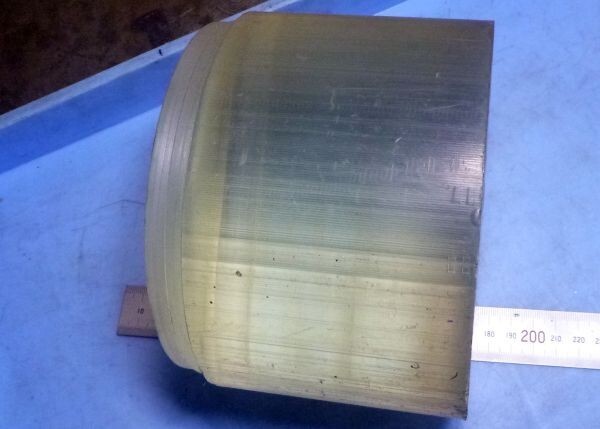 ET115 樹脂材料 端材 丸材 丸棒 PC ポリカーボネイト 丸155×112拍卖