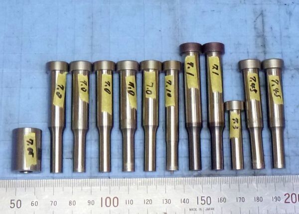 K408 ショルダーパンチ パンチ ボタンダイ 7mm台 色々 一山 セット 中古拍卖