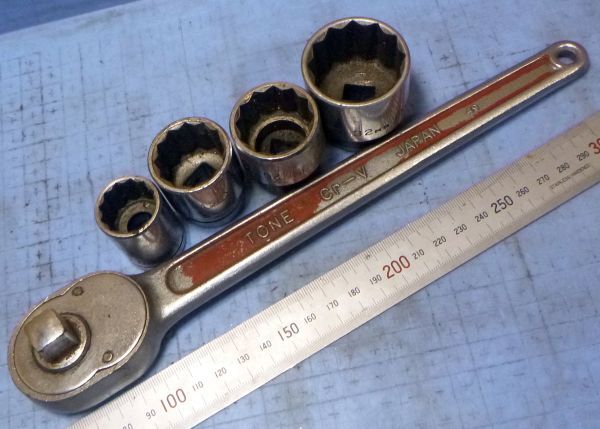 K811 ラッチェットレンチ ソケット 5点 セット 中古拍卖
