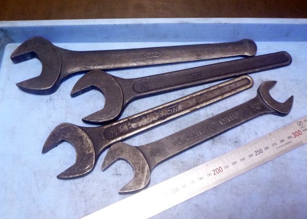 K841 スパナ 21~35mm 4本 セット 中古拍卖