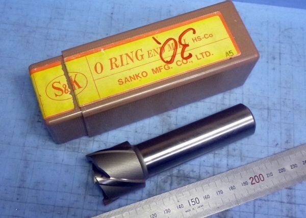 EA132 エンドミル Oリング 溝加工用 S&K P30 中古拍卖