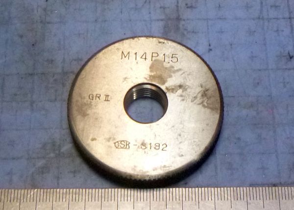 G625 ネジゲージ リングゲージ GSK M14 P1.5 GRⅡ 中古拍卖