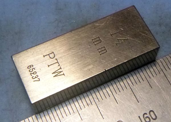 G672 ブロックゲージ PTW 14MM 中古拍卖