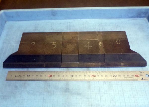 KN086 プレス ブレーキベンダー金型 6点セット 中古拍卖