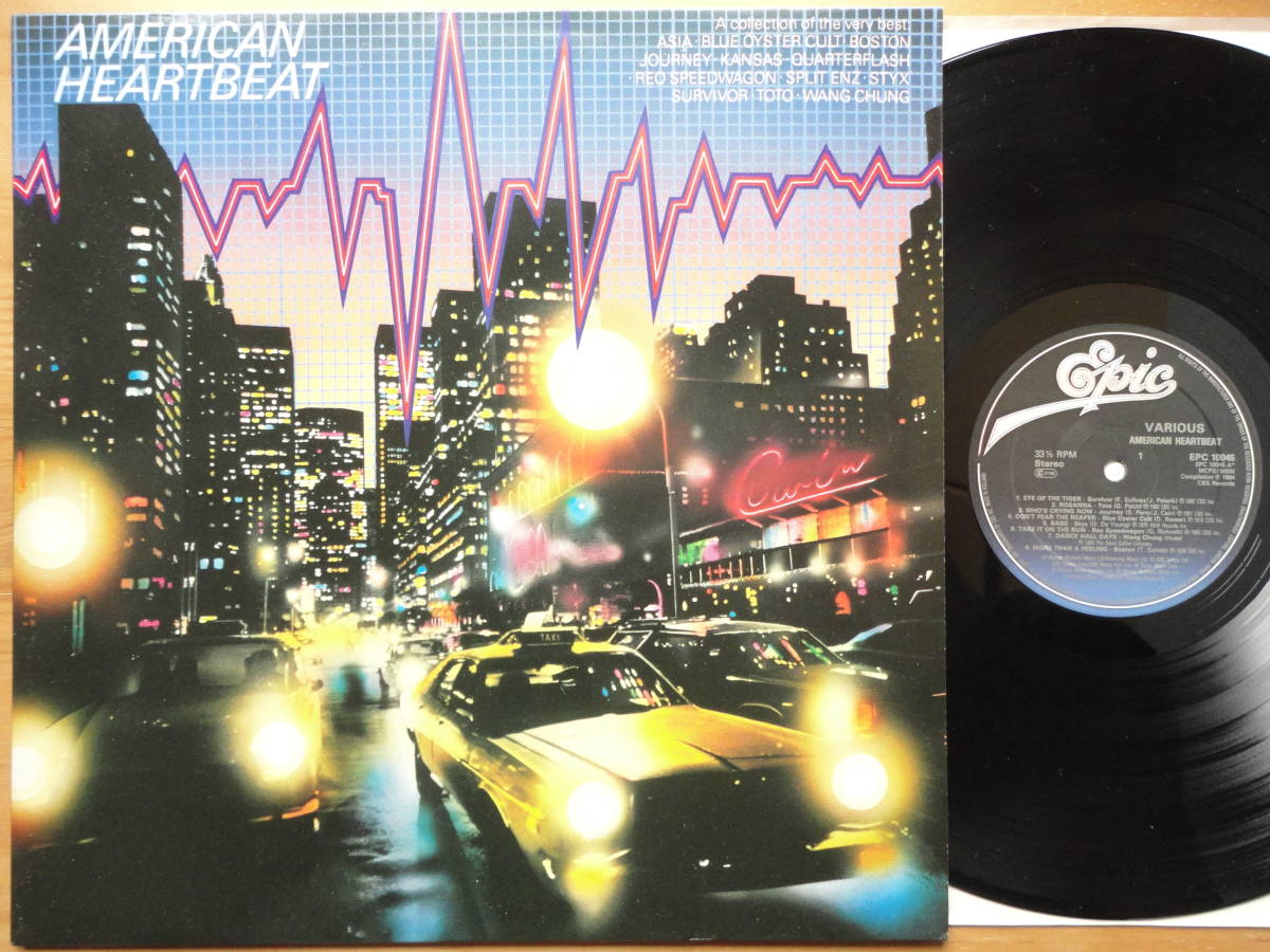 ●LP 美品 AMERICAN HEARTBEAT サヴァイヴァー TOTO ジャーニー スティクス ボストン クォーターフラッシュ カンサス エイジア 個人所蔵 ●拍卖