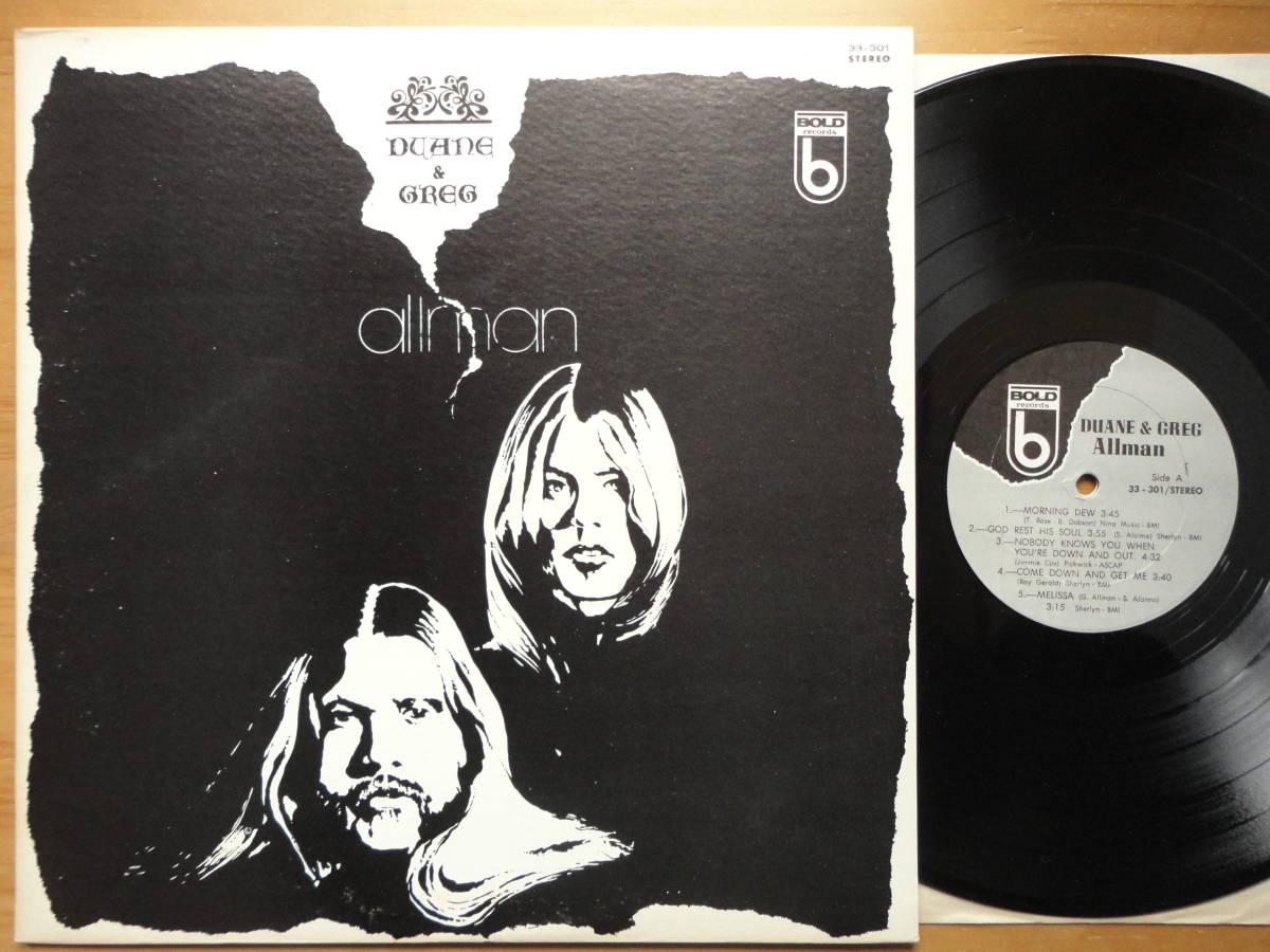 ●LP 美品 デュアン & グレッグ・オールマン DUANE & GREG ALLMAN 個人所蔵 ●3点落札ゆうパック送料無料 2点3点以上SET物は1点と致します拍卖