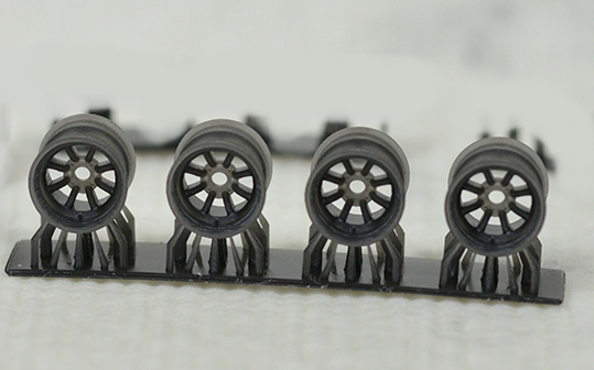 1/43 ワタナベ風8スポークホイール 3Dプリンタ出力レジンパーツ 15インチ相当 ミニカー ジオラマ等に 2拍卖