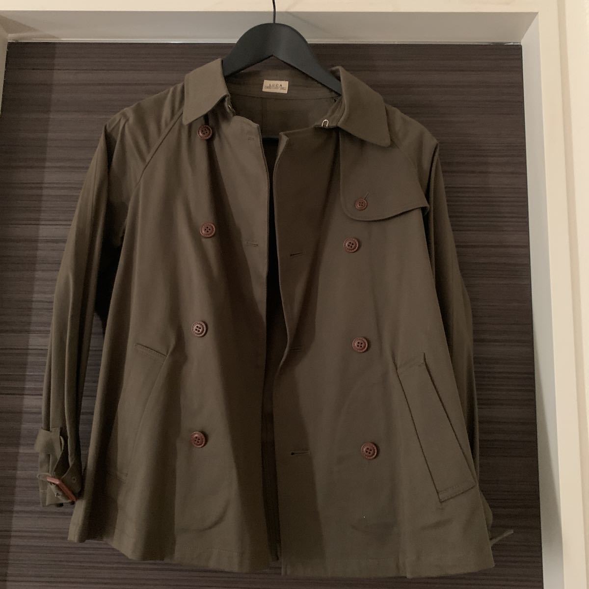ルカ LUCA トレンチコート コート アウター トレンチ 上着 カーキ シンプル 春服 値下げ拍卖