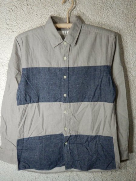 n9604 URBAN RESEARCH lite アーバンリサーチ ライト 長袖 切り替え デザイン シャツ 人気 送料格安拍卖