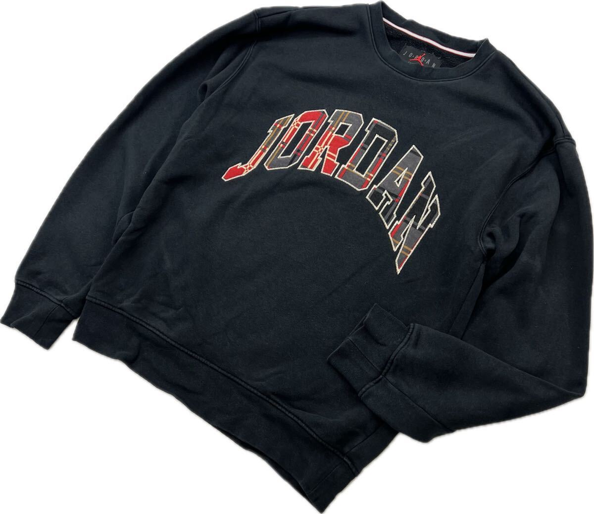 JORDAN ☆ ジョーダン アーチロゴ ブラック スウェット シャツ トレーナー S メンズ 秋冬 バスケットボール スポーツ ストリート■S3864拍卖