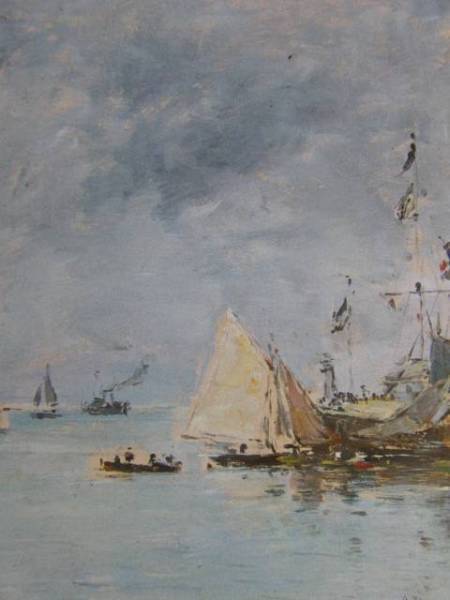 Eugene Boudin、TROUVILLE. LES JETEES. MAREE HAUTE.、海外版超希少レゾネ、新品高級額装付、送料無料、状態良好、y321拍卖
