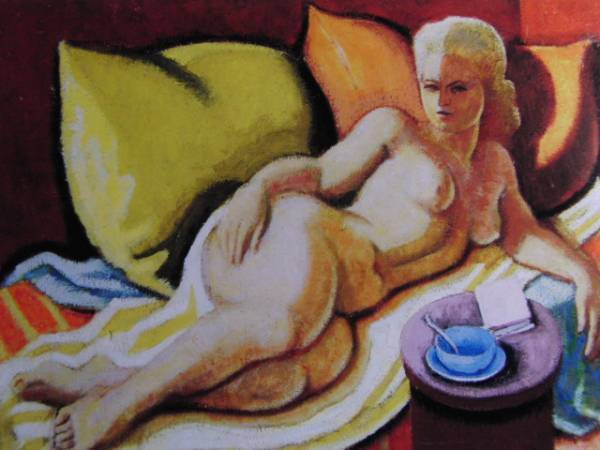 Jean Merzinger、NU ALLONGE SUR LE DIVAN、海外版超希少レゾネ、新品高級額装付、送料無料、状態良好、y321拍卖
